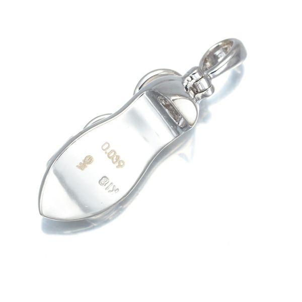 ダイヤ 0.039ct サンダル ペンダントトップ K18WG 