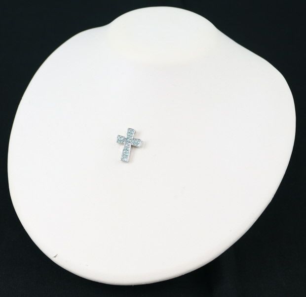 パライバトルマリン 0.58ct ペンダントトップ K18WG 鑑別書/分析報告書