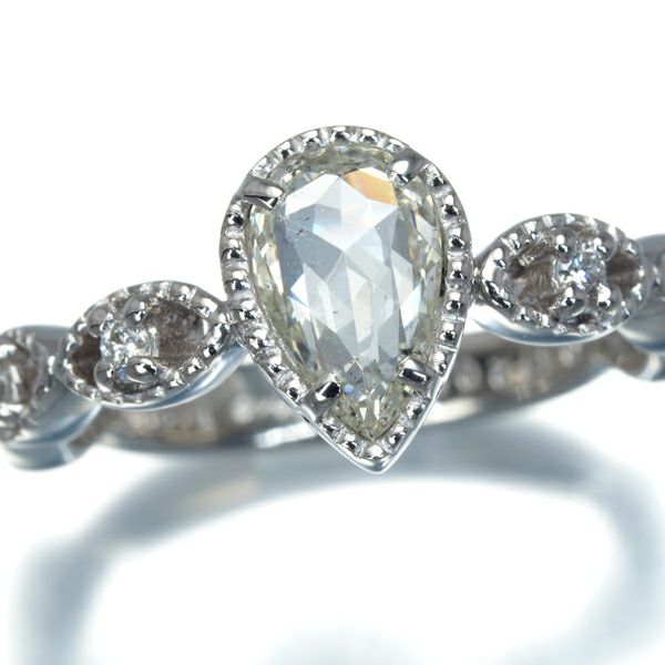 ローズカットダイヤ 0.572ct/0.058ct   リング Pt900 
