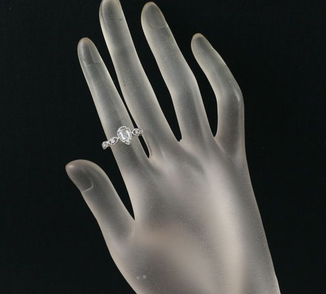 ローズカットダイヤ 0.572ct/0.058ct   リング Pt900 