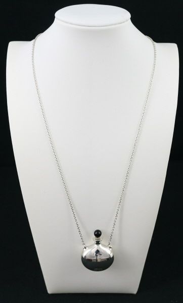 ティファニー ネックレス オニキス ラウンドボトル 74cm ロング シルバー925 