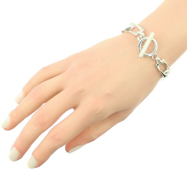グッチ ブレスレット スクエア チェーン シルバー925 