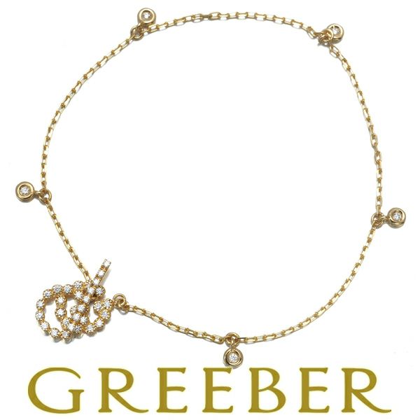 グッチ ブレスレット ダイヤ GGランニング  17刻印 K18YG