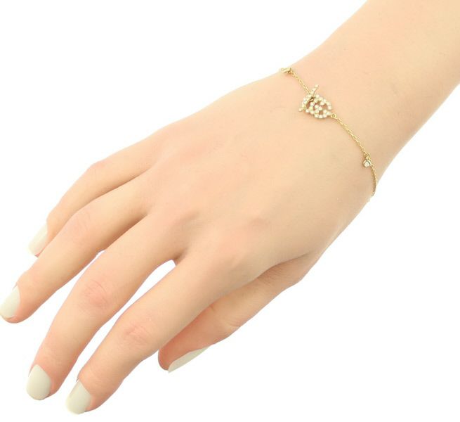 グッチ ブレスレット ダイヤ GGランニング  17刻印 K18YG