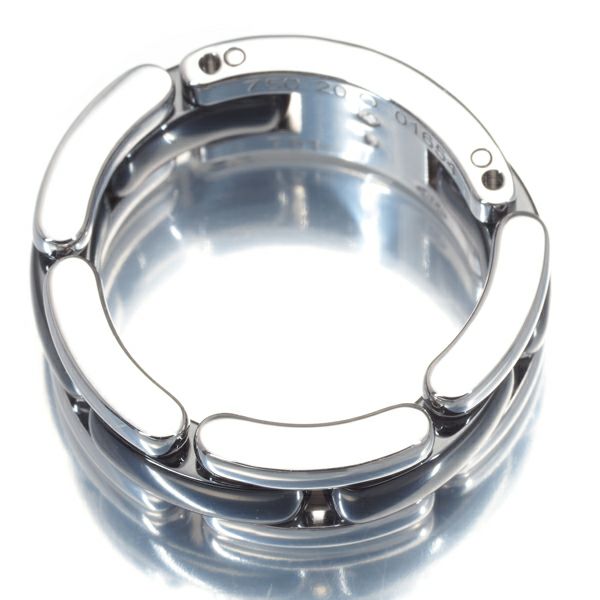 シャネル リング  ウルトラ J12 ミディアム 51号 K18WG/セラミック 