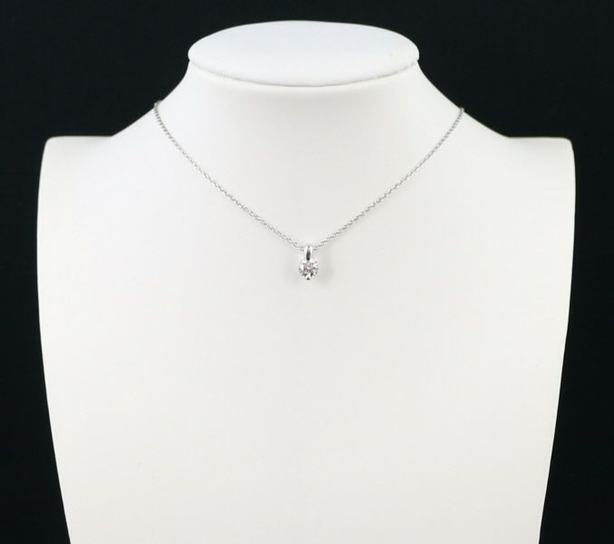 タサキ ネックレス ダイヤ 0.45ct  一粒 Pt900/Pt850 