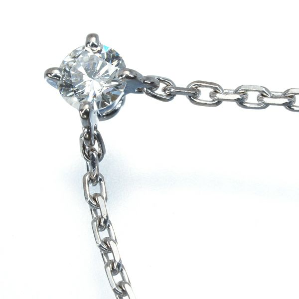 カルティエ ネックレス ダイヤ 0.25ct E VS2 1895 ソリテール ラブサポート  K18WG 鑑定書