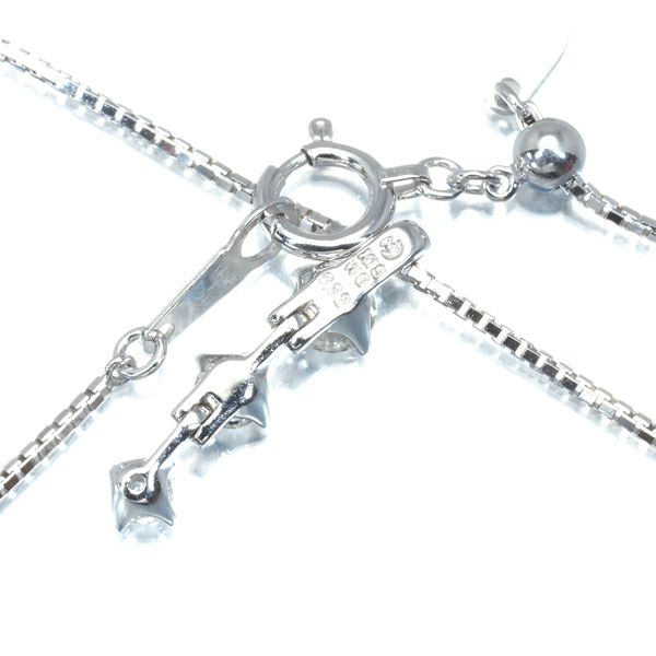 タサキ ネックレス ダイヤ 0.32ct  3P K18WG 