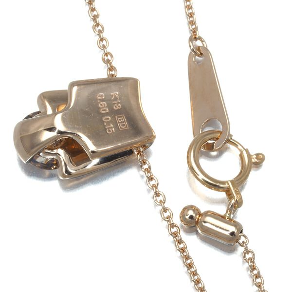 カシケイ ネックレス ダイヤ 0.60ct/0.15ct　メランジェ   K18PG