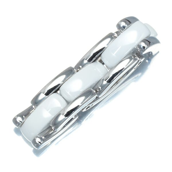 シャネル リング  ウルトラ J12 ミディアム 50号 K18WG/セラミック 