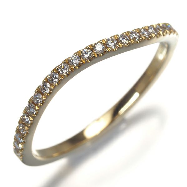 アーカー リング ダイヤ 0.10ct ティナ リエール 6号 K18YG 