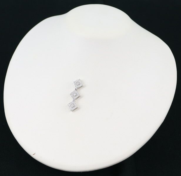 タサキ ペンダントトップ ダイヤ 0.62ct 2way K18WG 