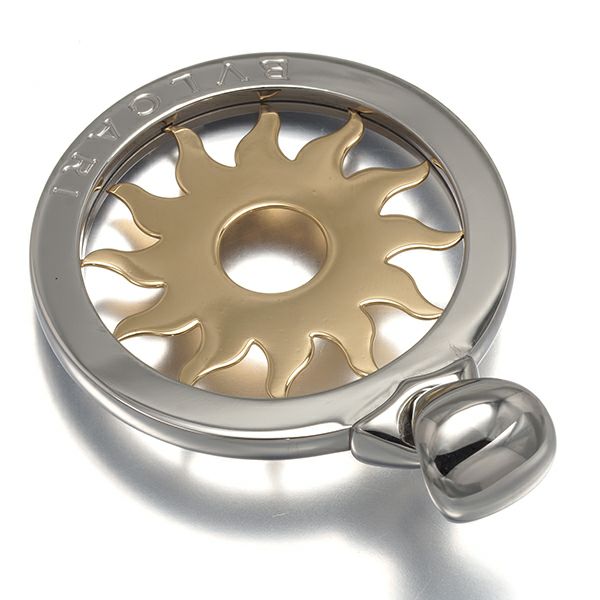 ブルガリ ペンダントトップ  トンドサン ラージ K18YG/SS 