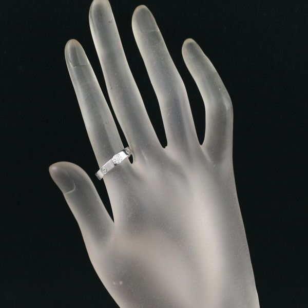 カルティエ リング ダイヤ 0.25ct F IF EX ミニラブ ソリテール 52号 K18WG 鑑定書