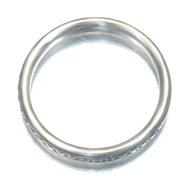 俄 リング ダイヤ 長閑 京杢目 ハーフエタニティ 7号 Pt950/K18YG 