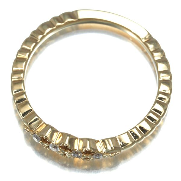 アガット リング ダイヤ 0.03ct ピンキー 5号   K10YG 