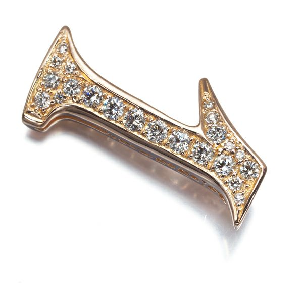 ゆきざき ペンダントトップ ダイヤ 0.51ct ノンブル ナンバー No.1 K18PG 