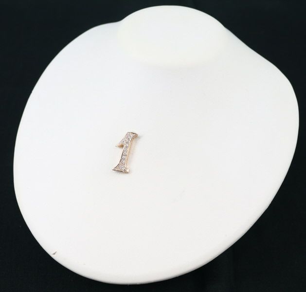 ゆきざき ペンダントトップ ダイヤ 0.51ct ノンブル ナンバー No.1 K18PG 