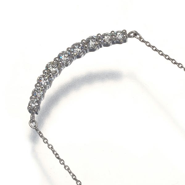 ダイヤ 0.33ct グラデーション  ネックレス Pt900/Pt850 