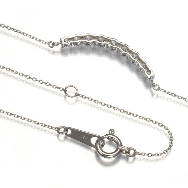 ダイヤ 0.33ct グラデーション  ネックレス Pt900/Pt850 