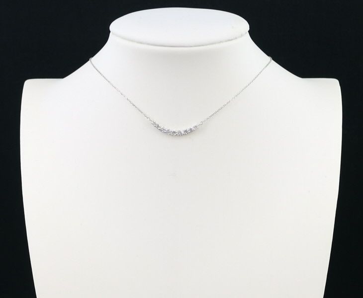 ダイヤ 0.33ct グラデーション  ネックレス Pt900/Pt850 
