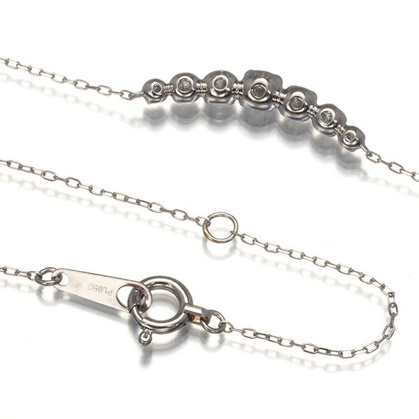 ダイヤ 0.20ct グラデーション  ネックレス Pt900/Pt850 