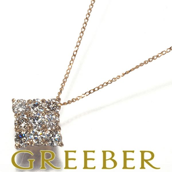 ダイヤ 0.50ct   ネックレス K18PG 