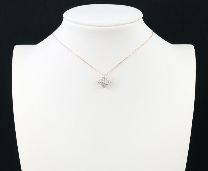 ダイヤ 0.50ct   ネックレス K18PG 