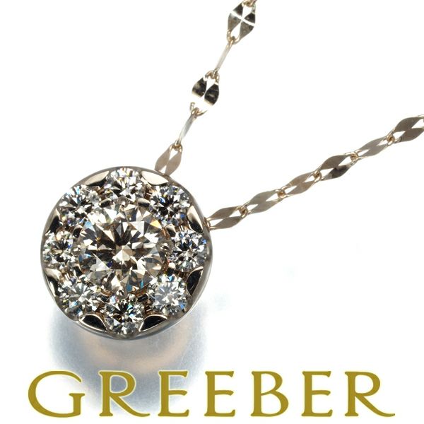 カシケイ ネックレス ダイヤ 0.50ct/0.45ct エステール ロング K18BG 