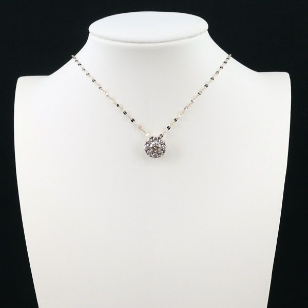 カシケイ ネックレス ダイヤ 0.50ct/0.45ct エステール ロング K18BG 
