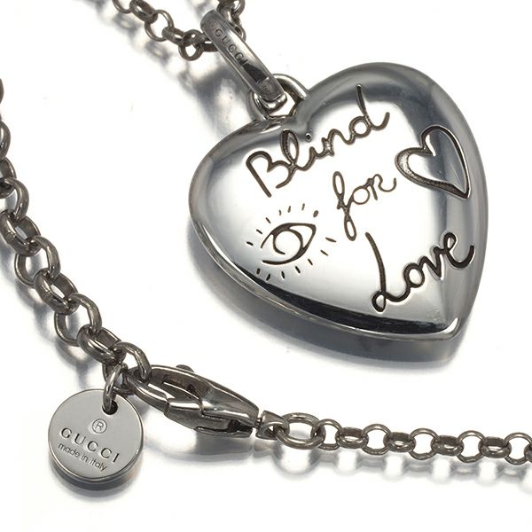 グッチ ネックレス  Blind for Love ハート シルバー925 