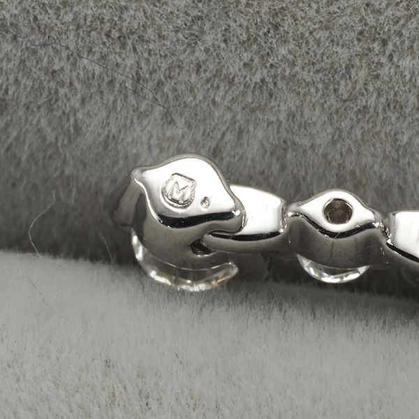 ミキモト イヤリング ダイヤ 0.50ct/0.50ct  揺れる Pt950/K18WG
