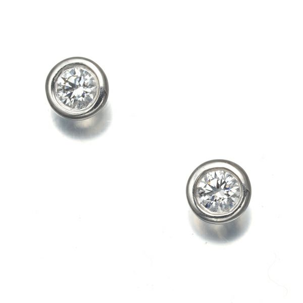 ティファニー ピアス ダイヤ 0.08ct/0.08ct程 バイザヤード Pt950 