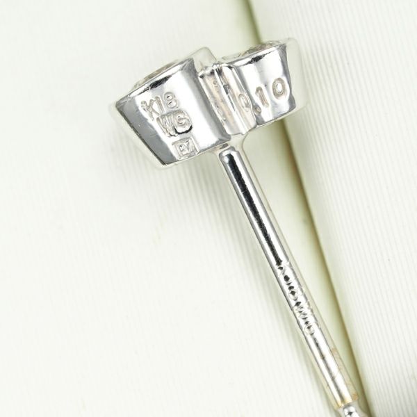 ポンテヴェキオ ピアス ダイヤ 0.10ct/0.10ct K18WG 