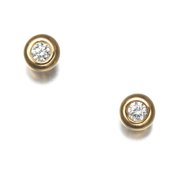 ティファニー ピアス ダイヤ 0.03ct/0.03ct程 バイザヤード  K18PG 