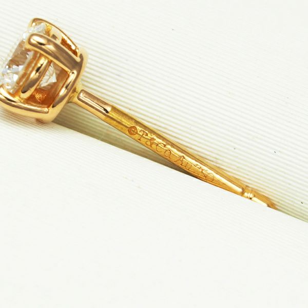 ティファニー ピアス ダイヤ 0.11ct/0.11ct程 ソリティア K18PG 