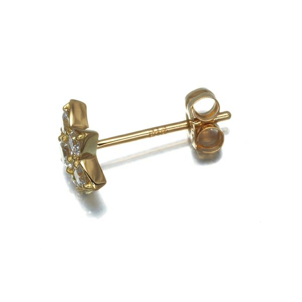 アーカー ピアス ダイヤ 0.20ct プルミエトワール スター 片耳 K18YG 