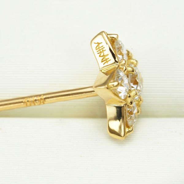 アーカー ピアス ダイヤ 0.20ct プルミエトワール スター 片耳 K18YG 