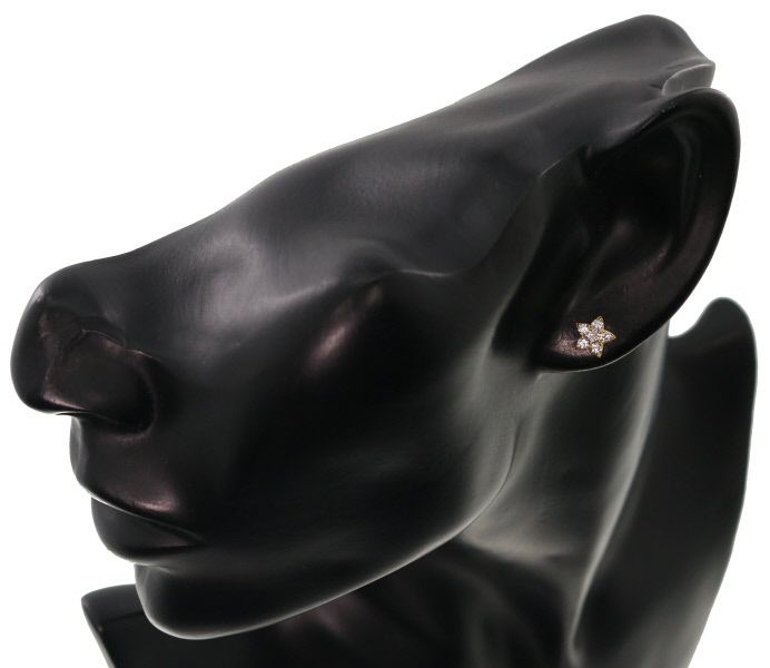 アーカー ピアス ダイヤ 0.20ct プルミエトワール スター 片耳 K18YG 