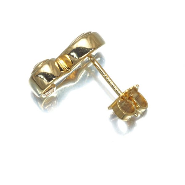 ティファニー ピアス トルネード 片耳 K18YG 