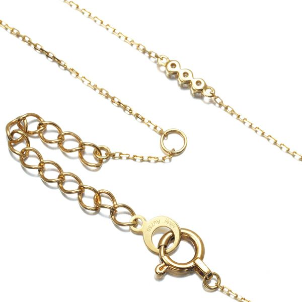 アーカー ブレスレット ダイヤ 0.02ct アミュレット  K18YG 