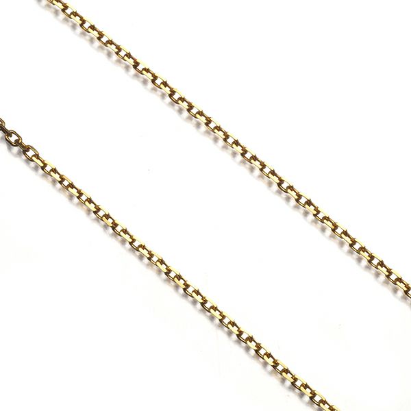 ミキモト チェーンネックレス  カットアズキ 39cm K18YG 