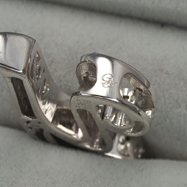 ゆきざき ペンダントトップ ダイヤ 0.42ct アルファ イニシャル アルファベット Y K18WG 