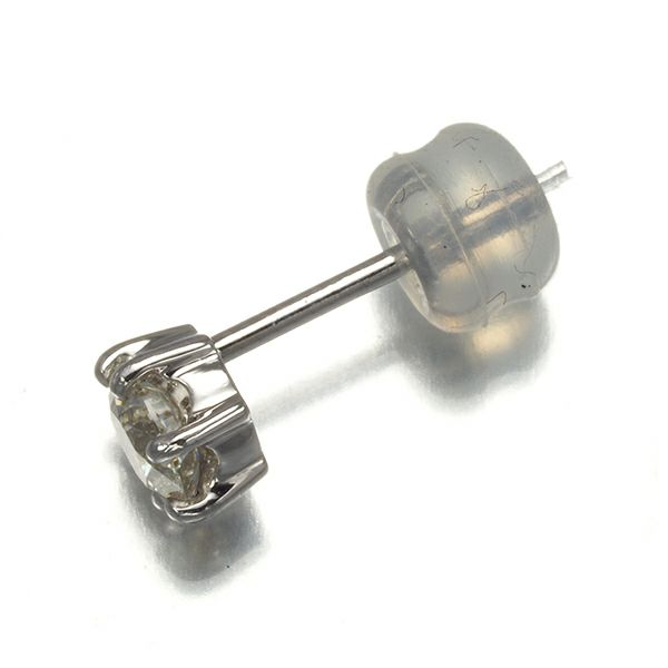 タサキ ピアス ダイヤ 0.31ct  一粒 片耳 Pt900 