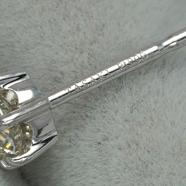 タサキ ピアス ダイヤ 0.31ct  一粒 片耳 Pt900 