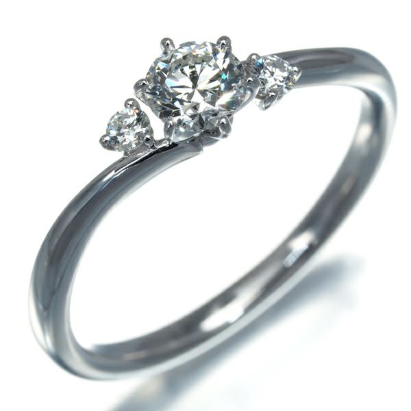 タサキ リング ダイヤ 0.30ct H VVS2 3EX  10.5号 Pt950 鑑定書