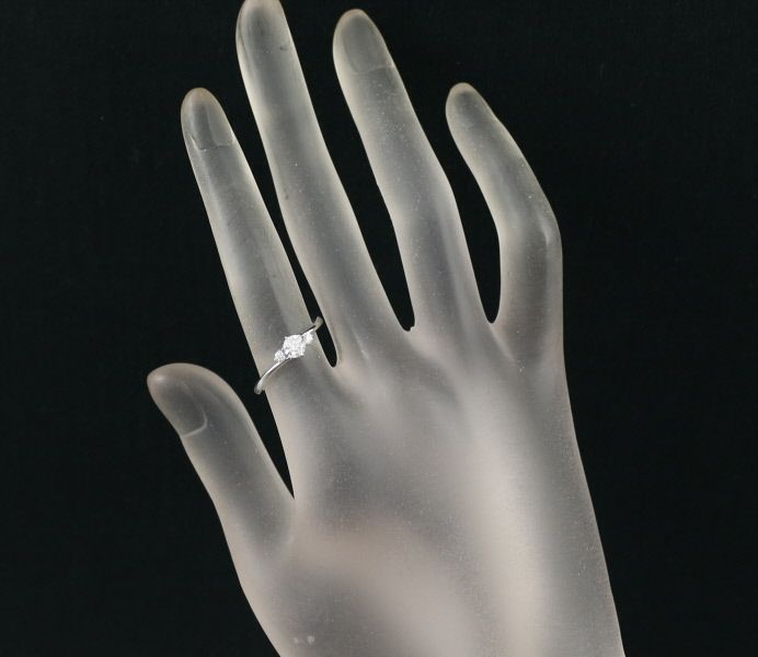 タサキ リング ダイヤ 0.30ct H VVS2 3EX  10.5号 Pt950 鑑定書