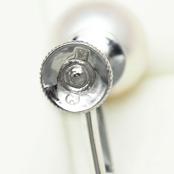 ミキモト イヤリング パール アコヤ真珠 7.4mm シルバー 