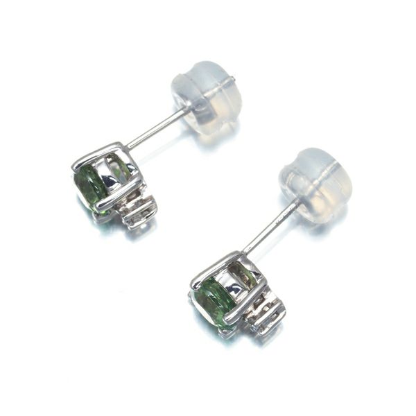 デマントイドガーネット 0.56ct/0.58ct ダイヤ ピアス K18WG ソーティング