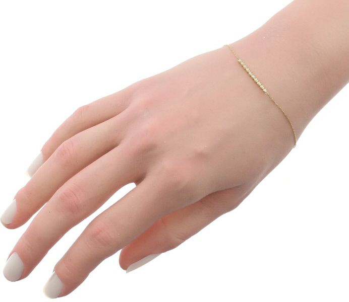 ヴァンドーム ブレスレット ダイヤ 10P  K18YG 